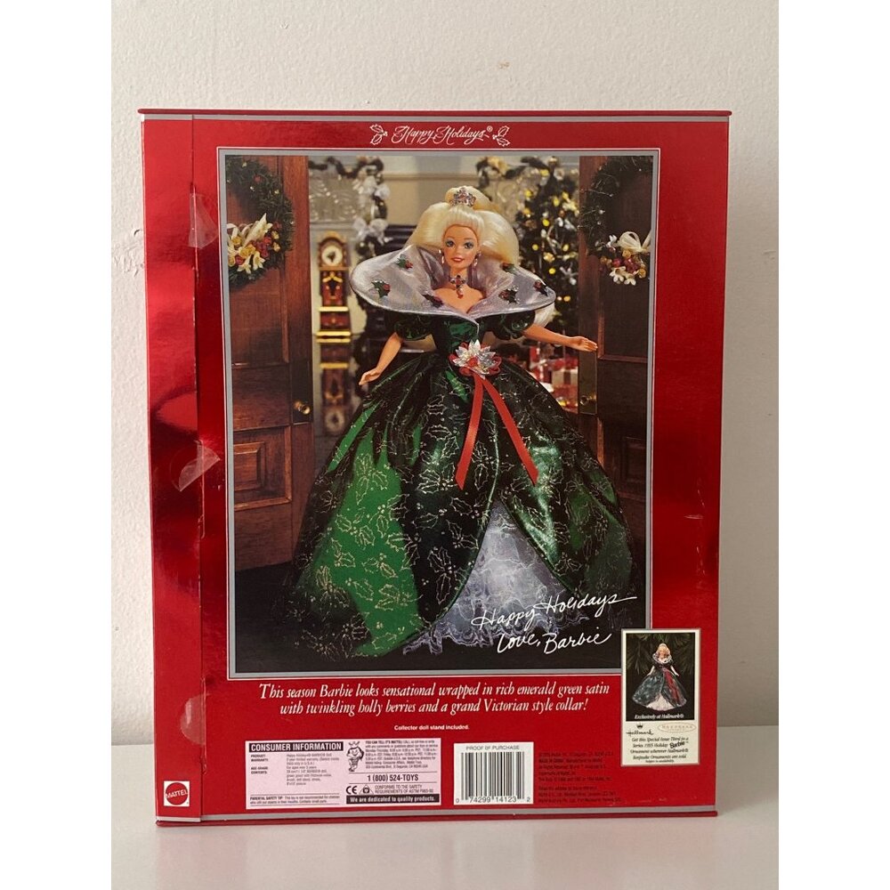 Barbie Happy Holidays Special Edition 1995  Doll Mattel #14123 - Picture 8 of 11